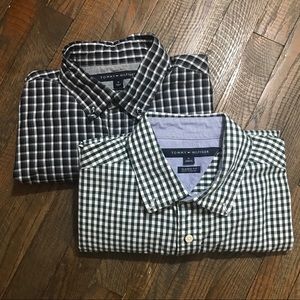 Tommy Hilfiger Men Lot of 2 Checker Gingham Medium